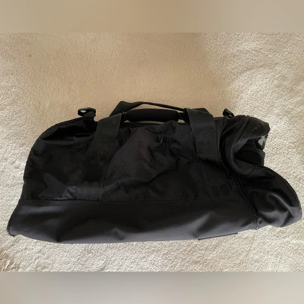 Under Armour Black and Gray Duffel Bag